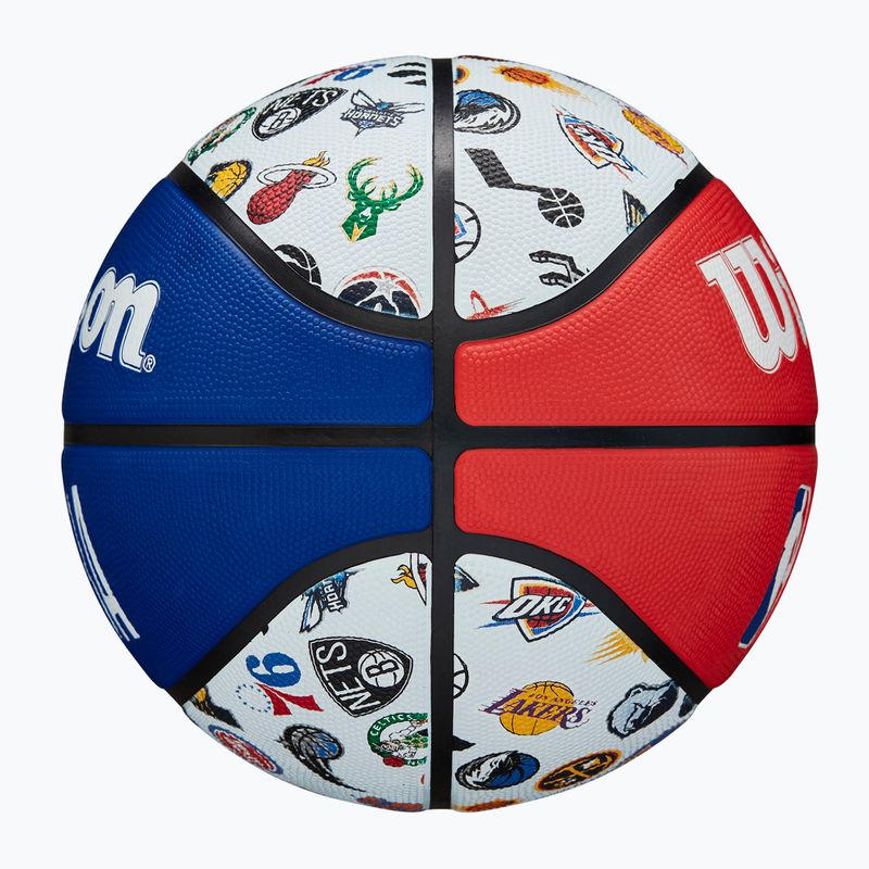 Piłka do koszykówki Wilson NBA All Team RWB blue/brown rozmiar 7 4