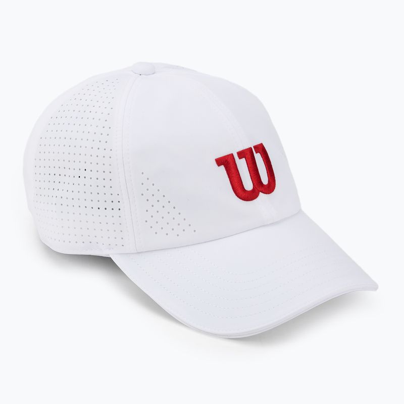 Czapka z daszkiem Wilson Active Perforated Cap bright white / infrared