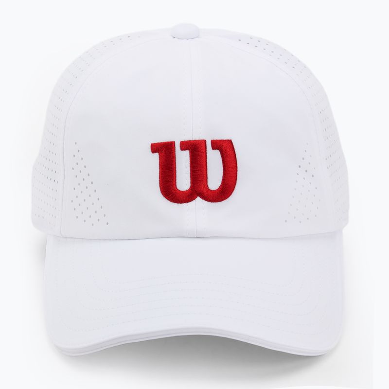 Czapka z daszkiem Wilson Active Perforated Cap bright white / infrared 2