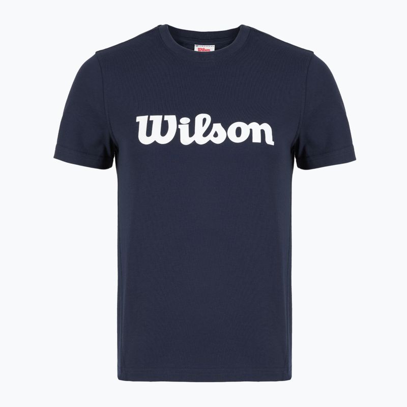 Koszulka tenisowa damska Wilson Team Graphic Script W classic navy script