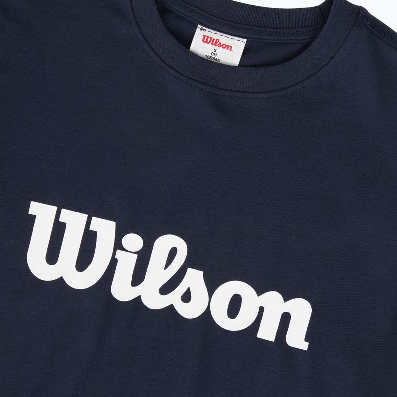 Koszulka tenisowa damska Wilson Team Graphic Script W classic navy script 3