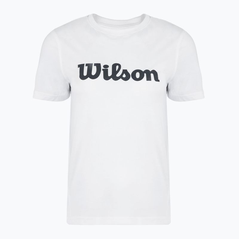 Koszulka tenisowa damska Wilson Team Graphic Script W bright white script
