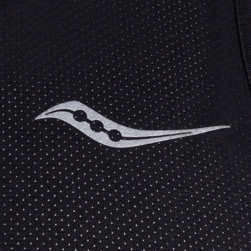 Koszulka do biegania męska Saucony Stopwatch Singlet black heather 3