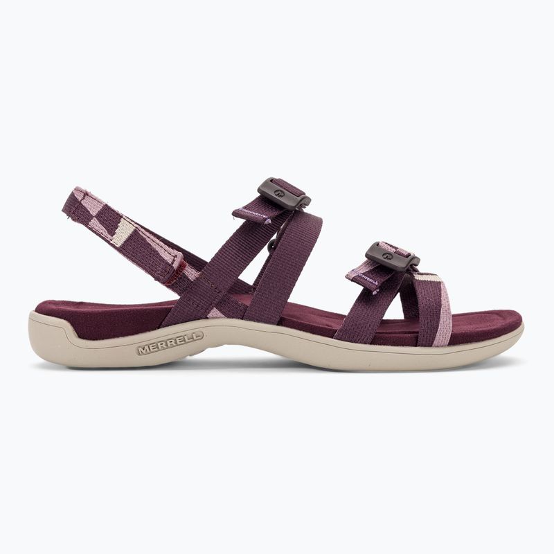 Sandały damskie Merrell District 3 Backstrap Web burgundy 2