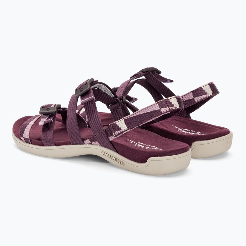 Sandały damskie Merrell District 3 Backstrap Web burgundy 3