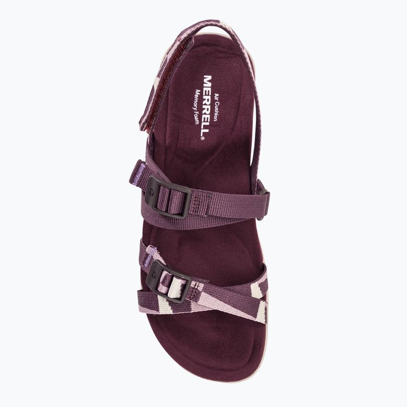 Sandały damskie Merrell District 3 Backstrap Web burgundy 6