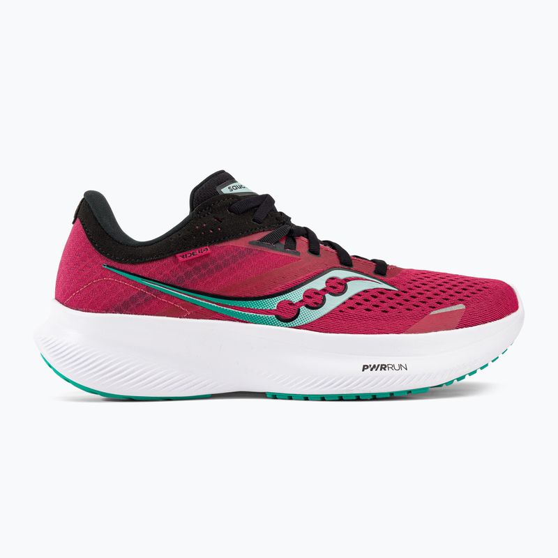 Buty do biegania damskie Saucony Ride 16 rose/black 2