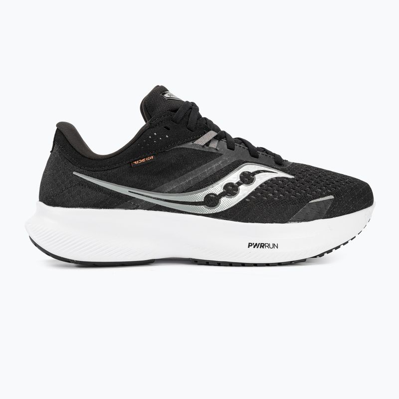 Buty do biegania męskie Saucony Ride 16 Wide black/white 2