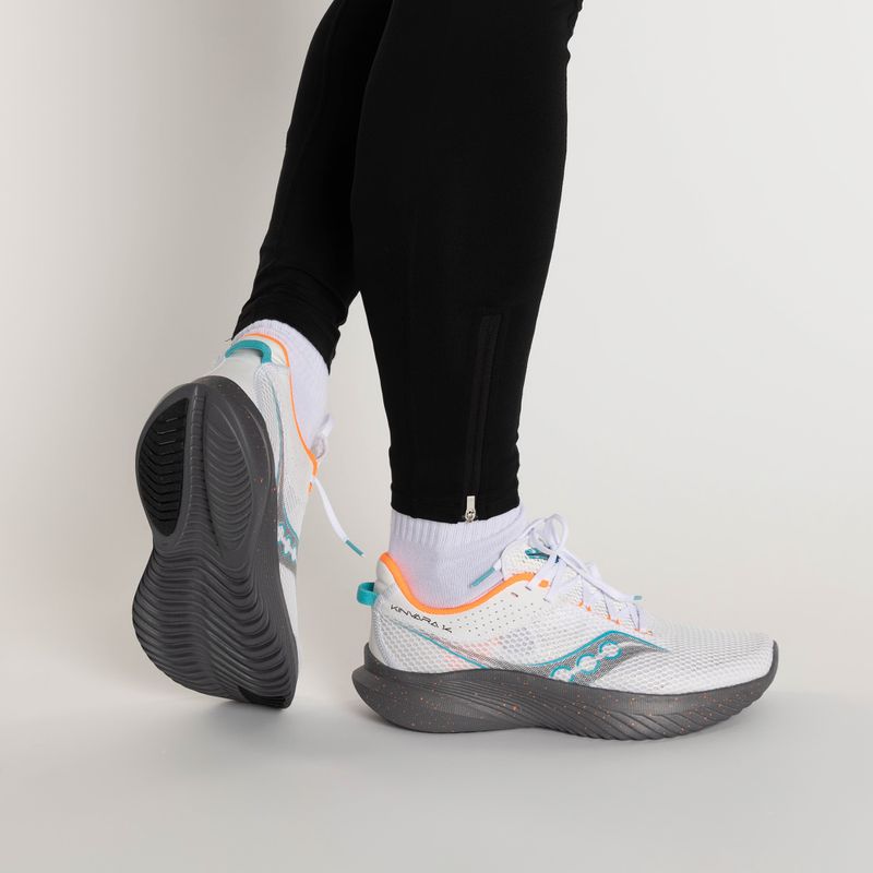 Buty do biegania męskie Saucony Kinvara 14 white/gravel 3
