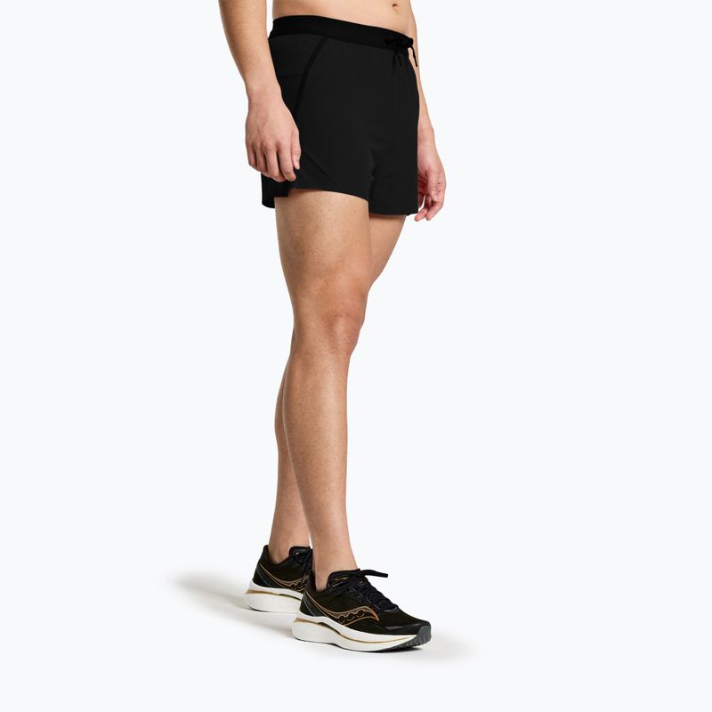 Spodenki do biegania męskie Saucony Outpace 3" black 3