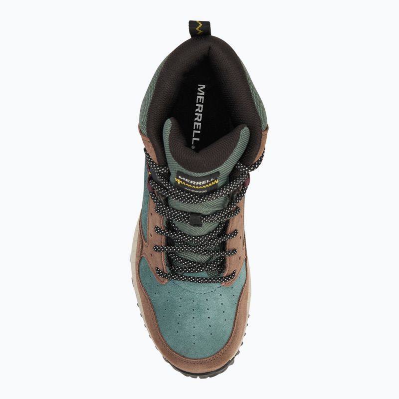 Buty turystyczne męskie Merrell Wildwood Mid Ltr Wp forest 5