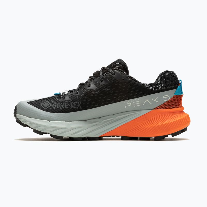 Buty do biegania męskie Merrell Agility Peak 5 Gtx black / tangerine 10