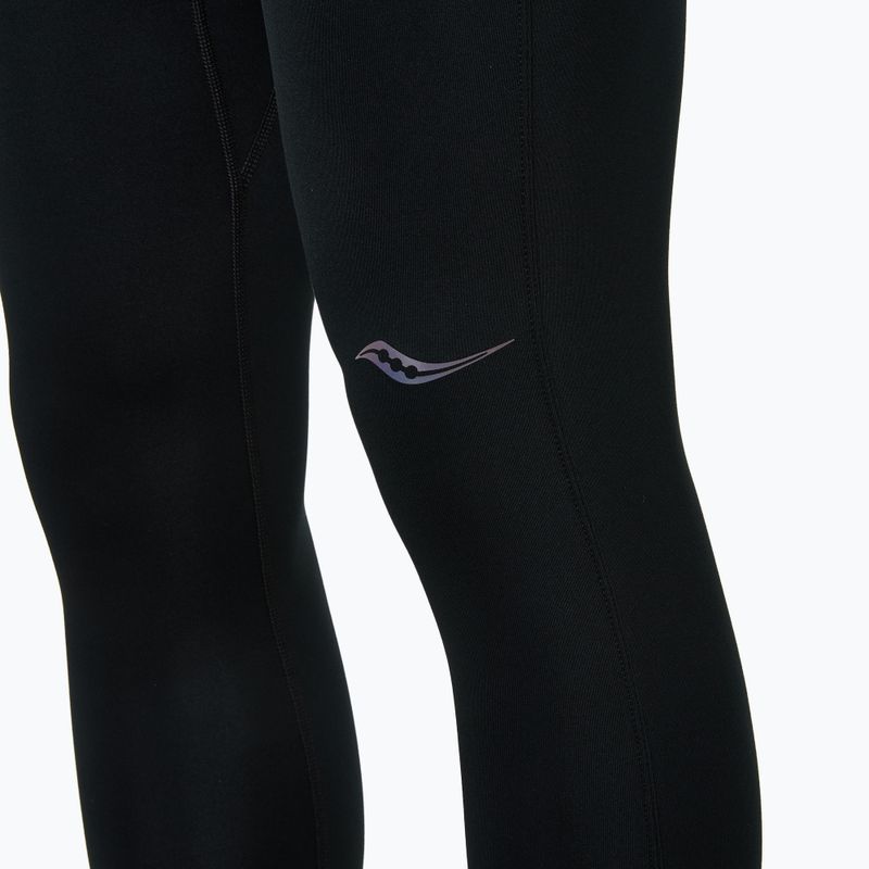 Legginsy do biegania męskie Saucony Fortify black 3