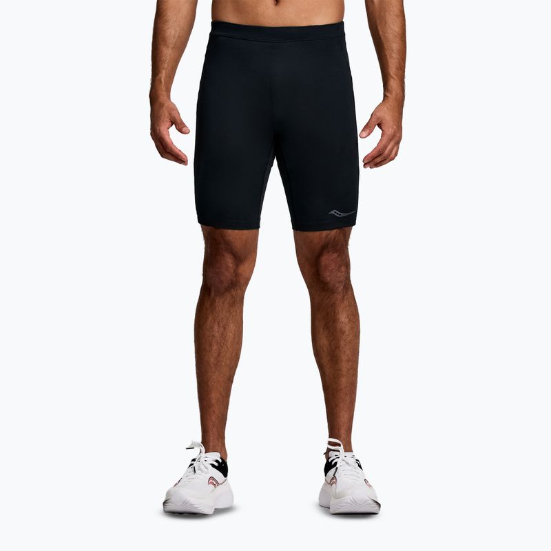 Spodenki do biegania męskie Saucony Fortify Lined Half black