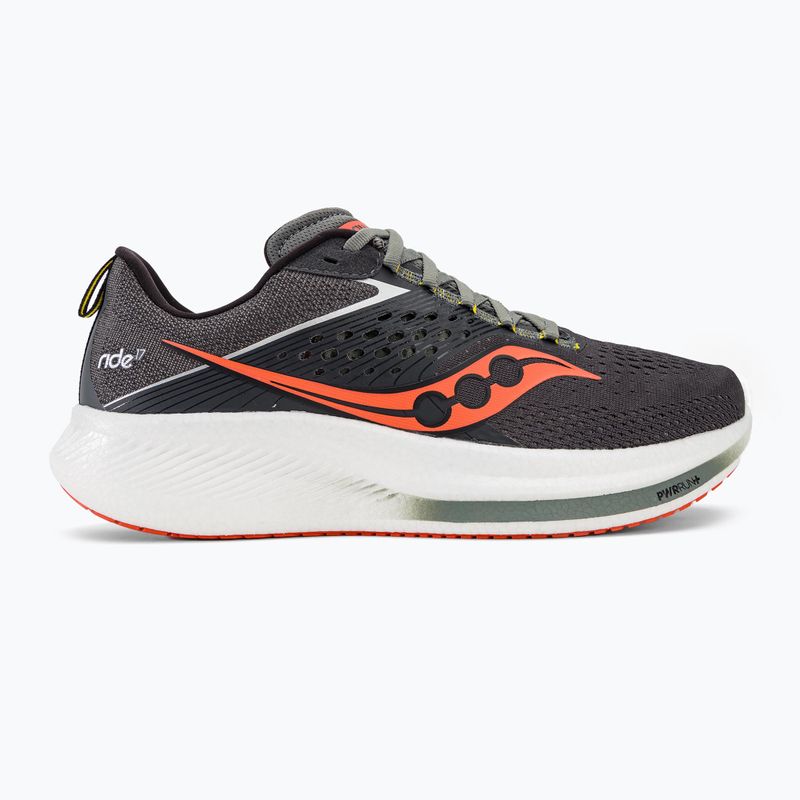 Buty do biegania męskie Saucony Ride 17 Wide shadow/pepper 2
