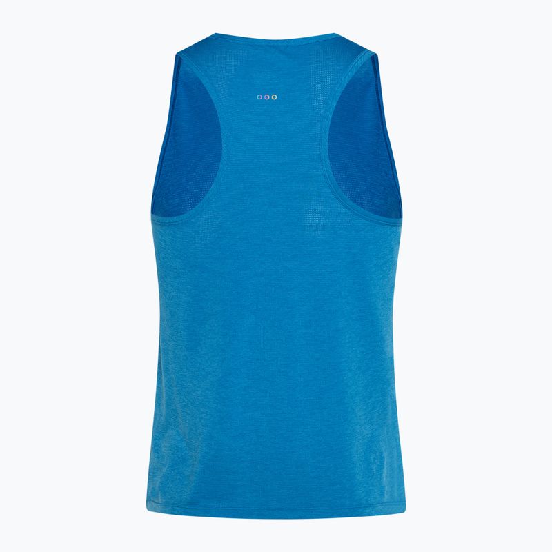 Koszulka do biegania męska Saucony Stopwatch Singlet cobalt heather 2
