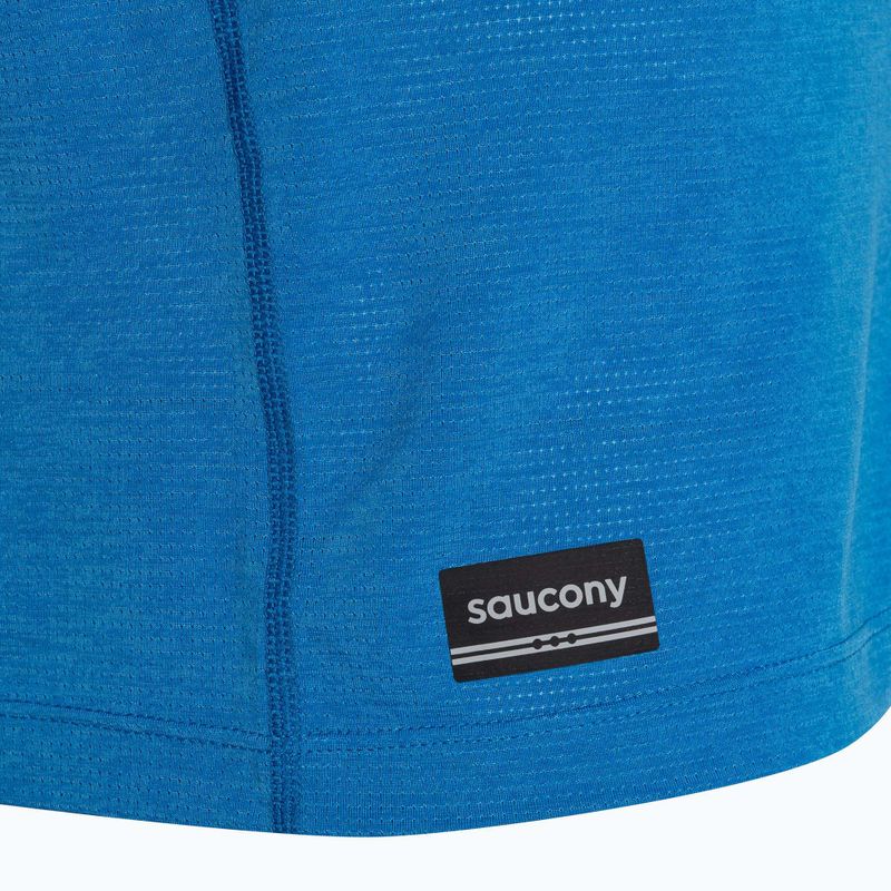 Koszulka do biegania męska Saucony Stopwatch Singlet cobalt heather 4