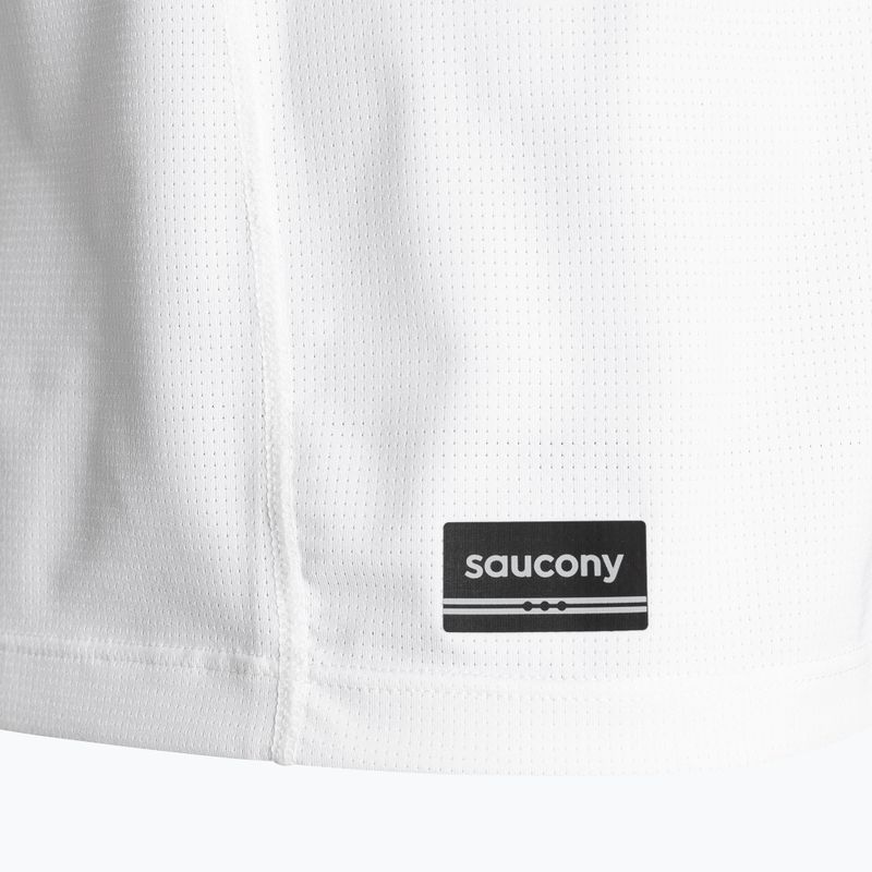 Koszulka do biegania męska Saucony Stopwatch Singlet white 4