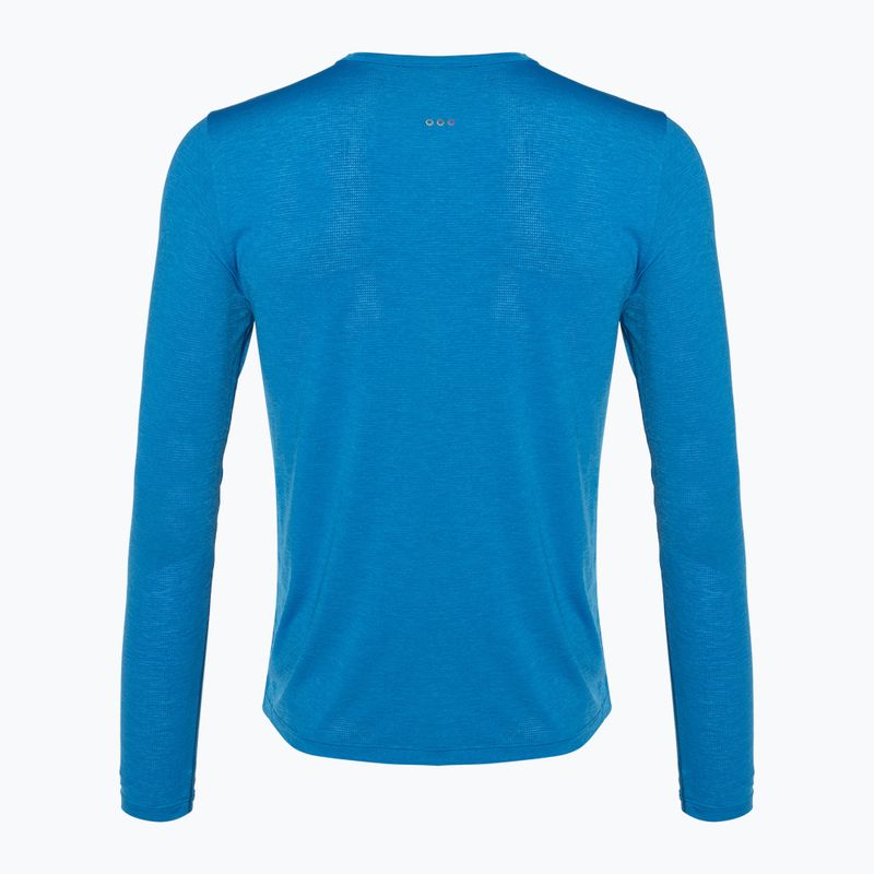 Longsleeve do biegania męski Saucony Stopwatch cobalt heather 2