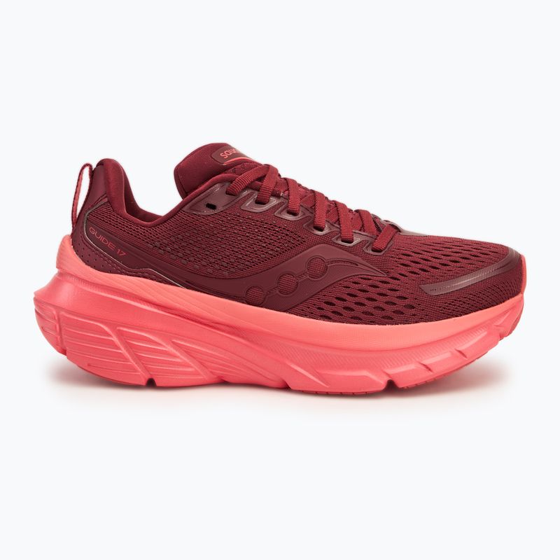 Buty do biegania damskie Saucony Guide 17 currant/cayenne 2