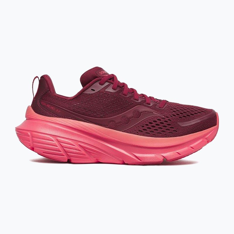 Buty do biegania damskie Saucony Guide 17 currant/cayenne