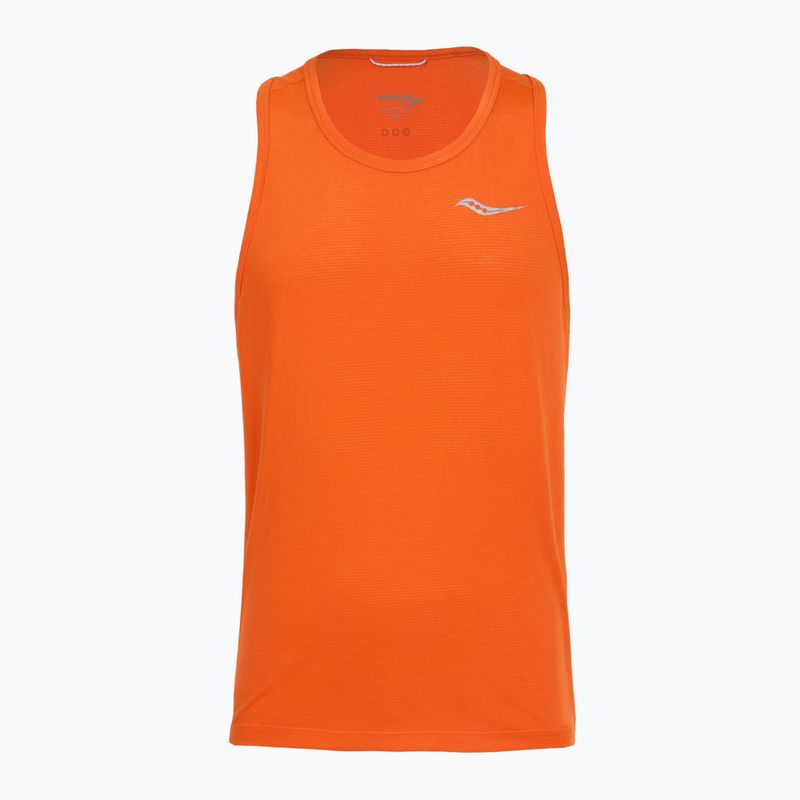 Koszulka do biegania męska Saucony Stopwatch Singlet pepper heather 6