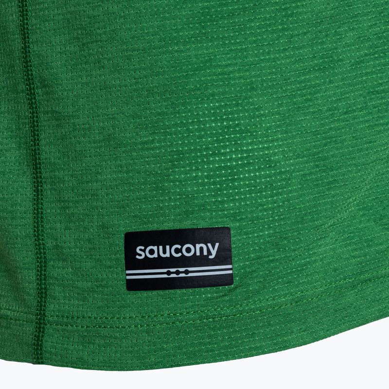 Longsleeve do biegania męski Saucony Stopwatch juniper heather 3