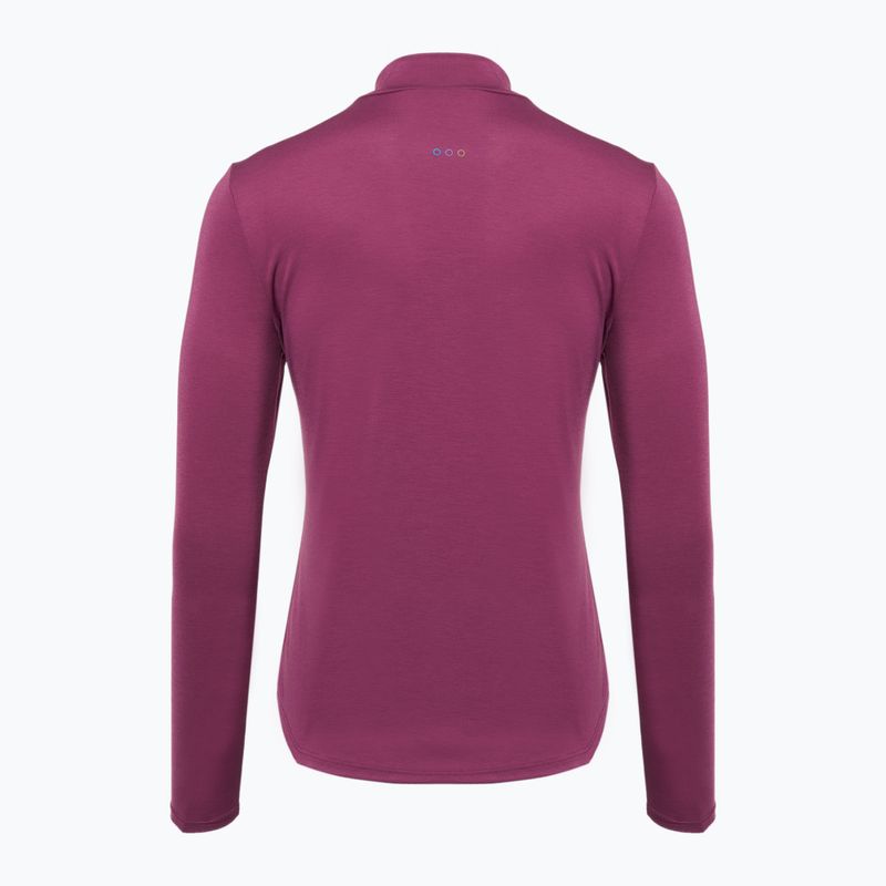 Longsleeve do biegania damski Saucony Triumph plum 2