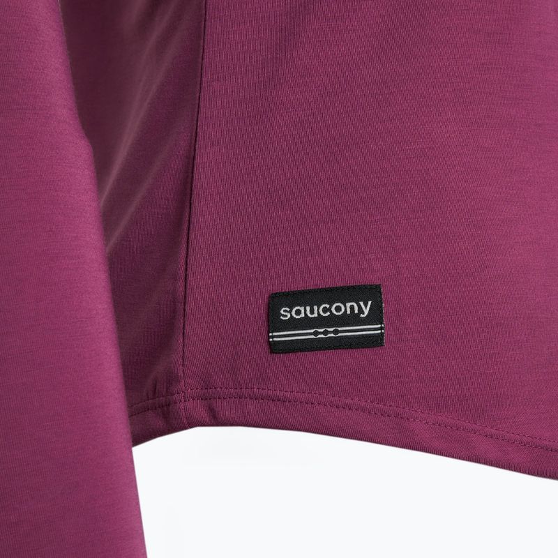 Longsleeve do biegania damski Saucony Triumph plum 3