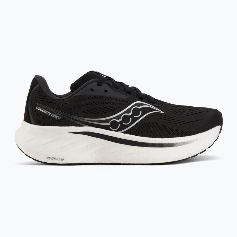 Buty do biegania damskie Saucony Ride 18 black/white 2