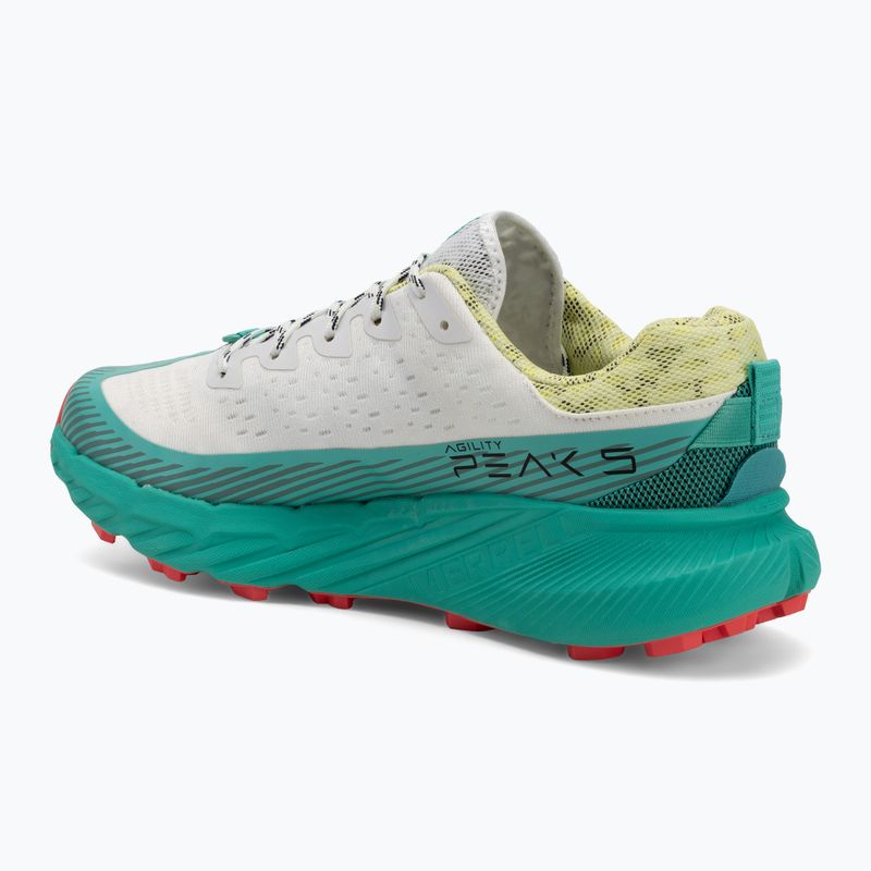 Buty do biegania męskie Merrell Agility Peak 5 white/turquoise 3