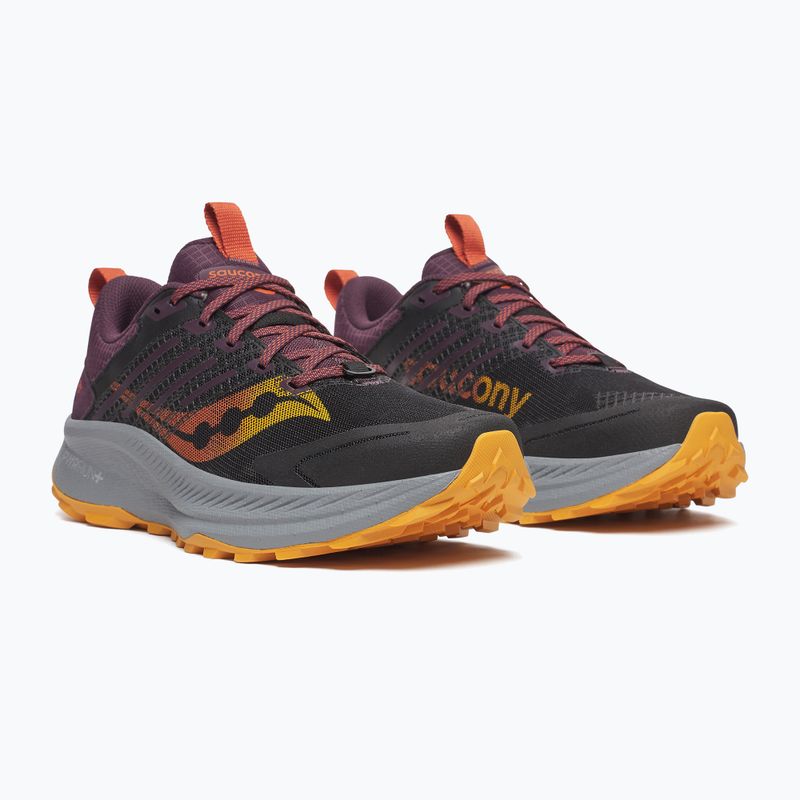 Buty do biegania męskie Saucony Ride Trail 2 black/autumn 3