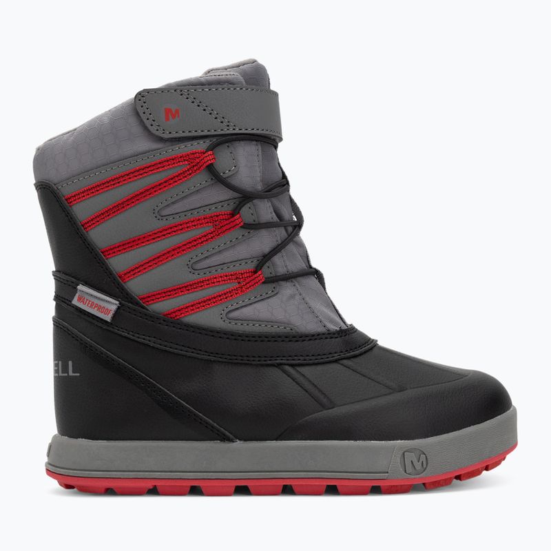 Śniegowce dziecięce Merrell Snow Bank 5.0 WP black/red 2