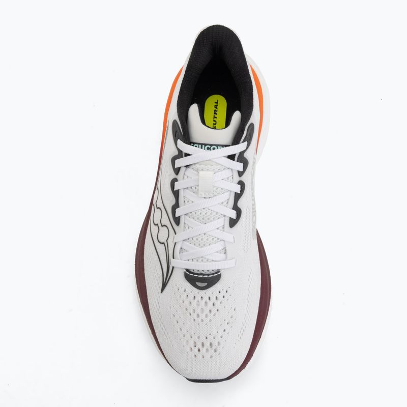 Buty do biegania męskie Saucony Ride 19 white/crimson 5