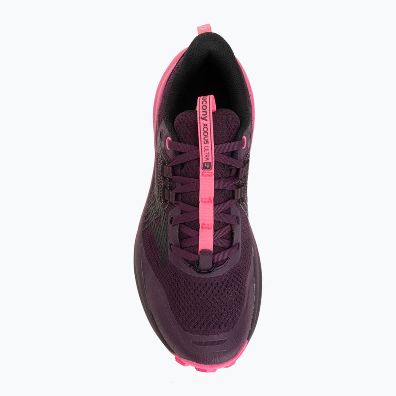 Buty do biegania damskie Saucony Xodus Ultra 4 eggplant/shock 5