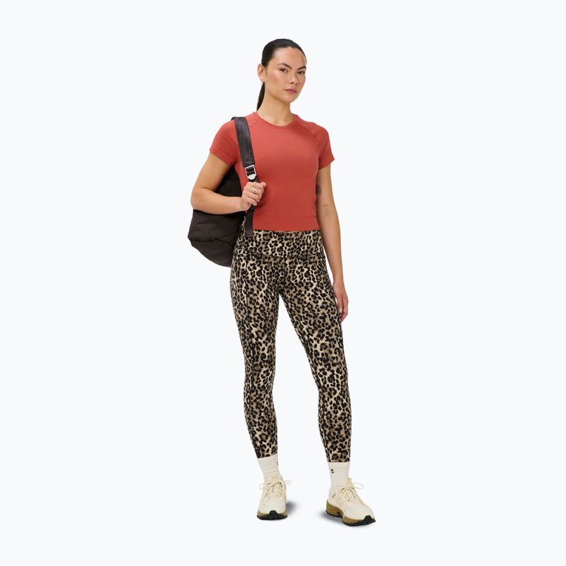 Koszulka do jogi damska Sweaty Betty Athlete Crop Seamless Workout terrazzo red 2
