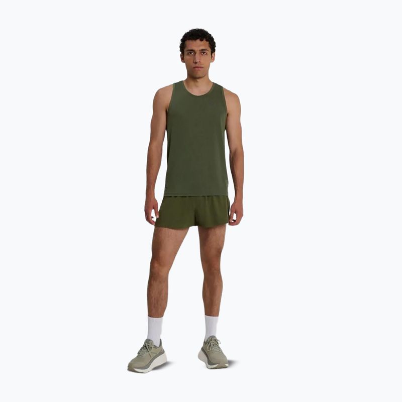 Koszulka do biegania męska Saucony Stopwatch Singlet fatigue heather 2