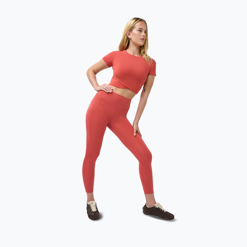 Legginsy treningowe damskie Sweaty Betty All Day 7/8 terrazzo red 2