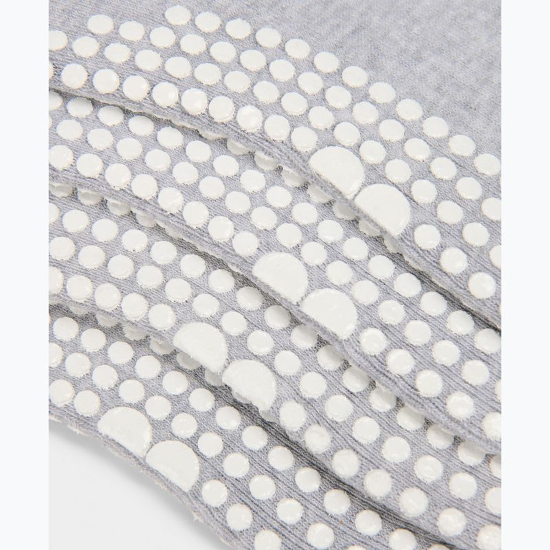 Skarpety damskie Sweaty Betty Pilates Crew Gripper 2 pary light grey marl 3
