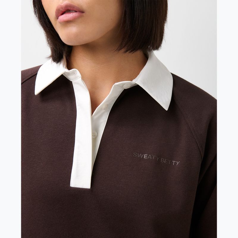 Bluza damska Sweaty Betty Revive Rugby espresso brown 5
