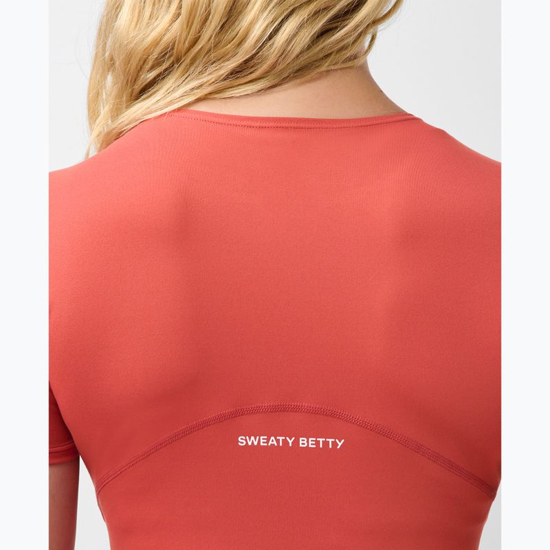 Koszulka do jogi damska Sweaty Betty All Day Wrap terrazzo red 5