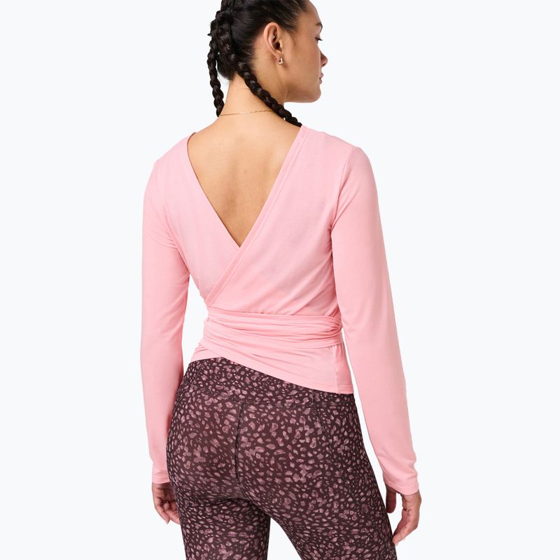 Longsleeve damski Sweaty Betty Soft Flow Studio Wear Your Way deco pink 5