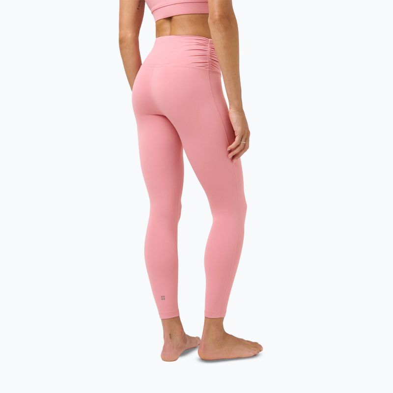 Legginsy treningowe damskie Sweaty Betty Ultimate Studio 7/8 Ruched dark deco pink 3