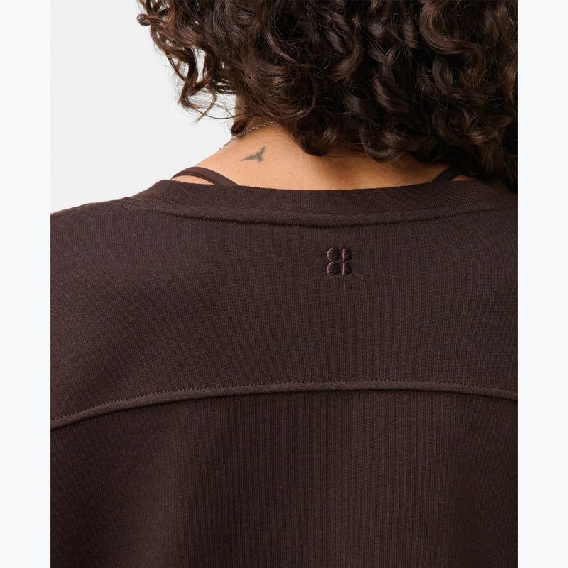 Bluza damska Sweaty Betty After Class Yoke Crop espresso brown 4