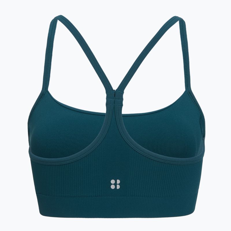 Biustonosz treningowy Sweaty Betty Sprint Rest Seamless Yoga green 8