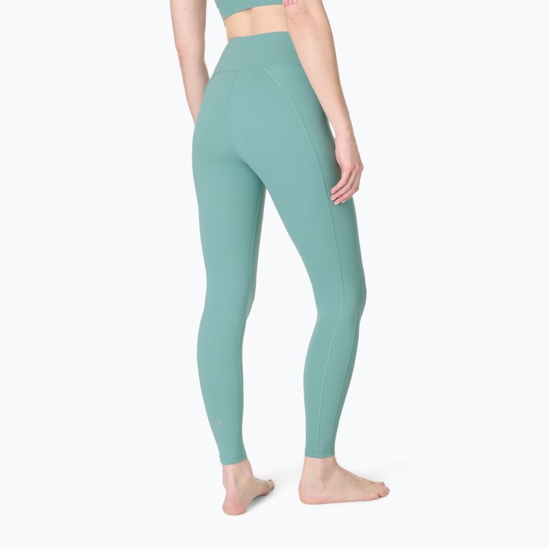 Legginsy treningowe damskie Sweaty Betty Ultimate Studio Ribbed green 2