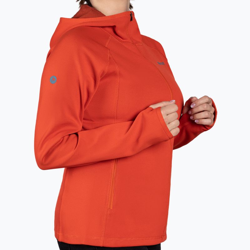 Bluza trekkingowa damska Marmot Simani red sun 3