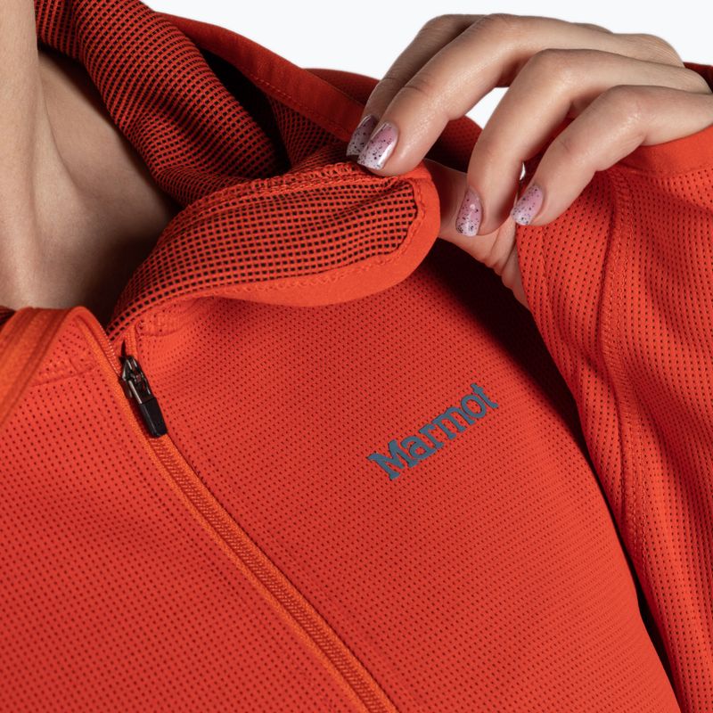 Bluza trekkingowa damska Marmot Simani red sun 5