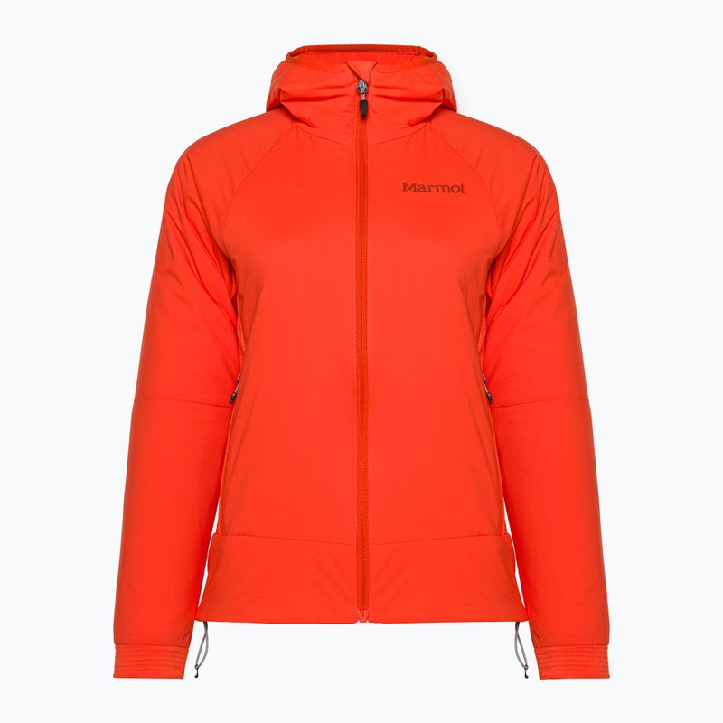Kurtka hybrydowa damska Marmot Novus LT Hybrid Hoody red sun