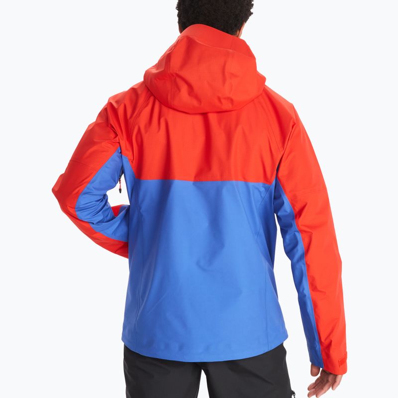 Kurtka przeciwdeszczowa męska Marmot Mitre Peak Gore Tex victory red/trail blue 2